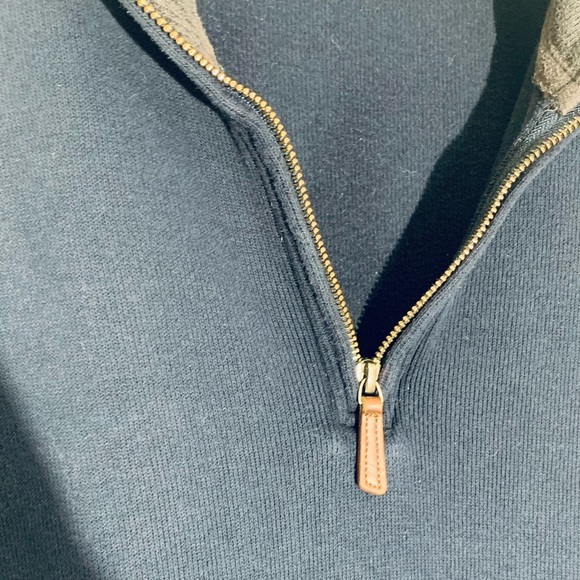 Lands’ End Men’s Navy Half-Zip Pullover SZ XL - Picture 2 of 9